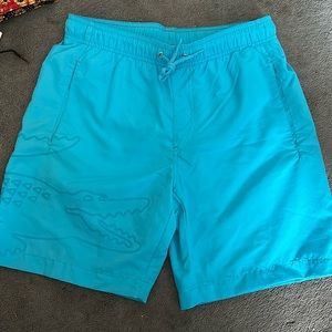 Lacoste swimsuit bathing suit trunks blue size men’s small new without tags